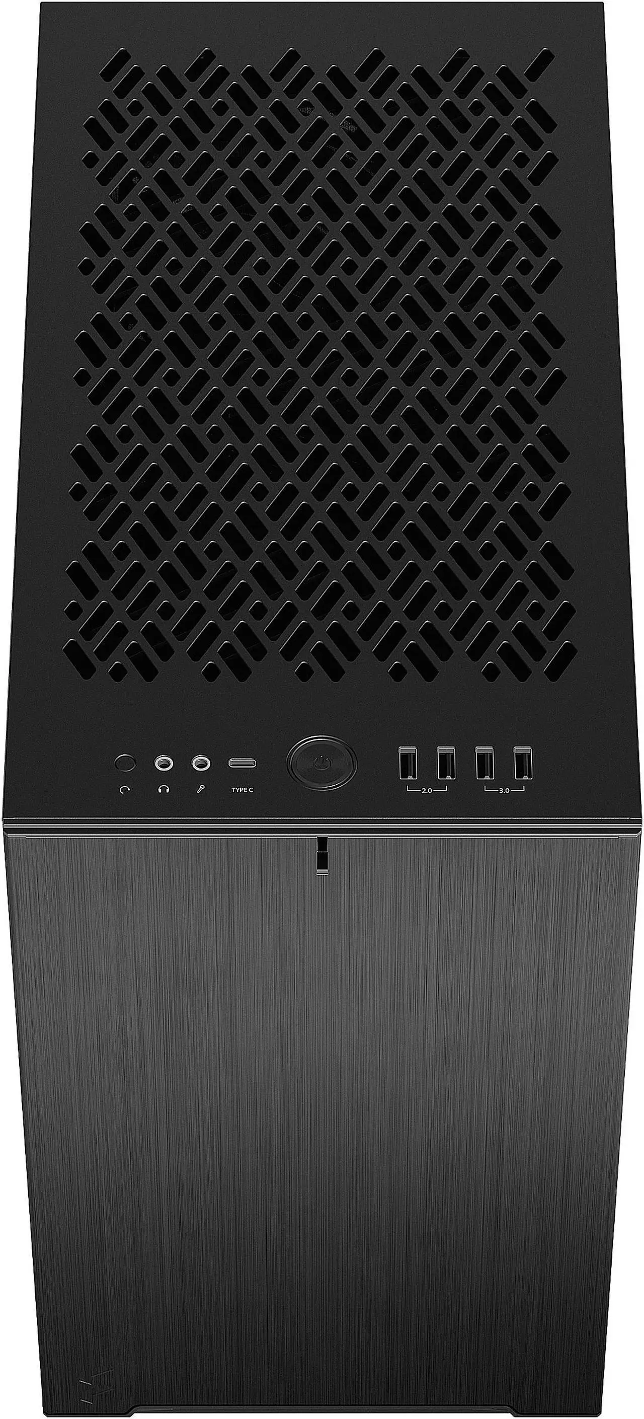 Alt view image 15 of 20 - Fractal Design Define 7 Nano Black Brushed Aluminum/Steel Silent Mini ITX Light Tinted Tempered Glass Window Nano Tower Computer Case