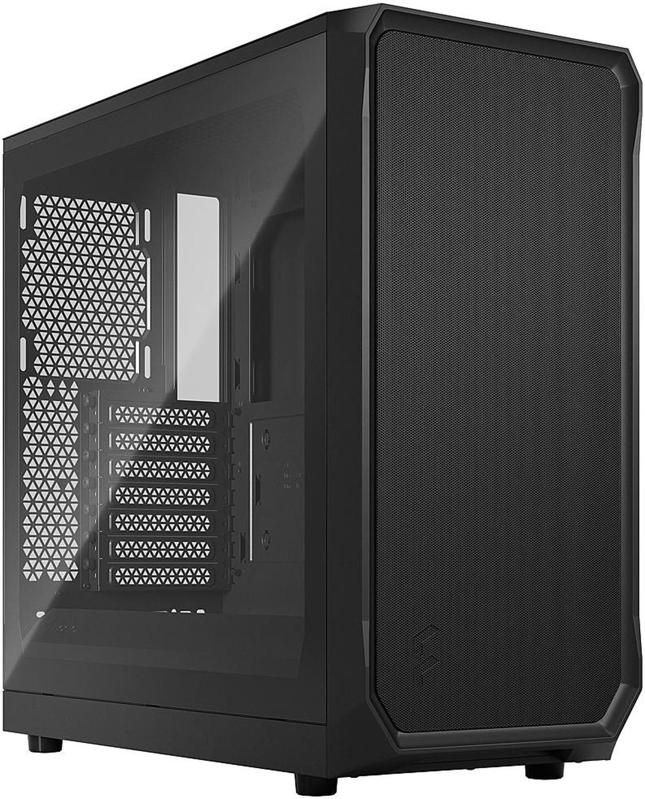 Fractal Design Focus 2 Black ATX mATX Mini ITX Clear Tinted Tempered Glass Mid Tower Computer Case