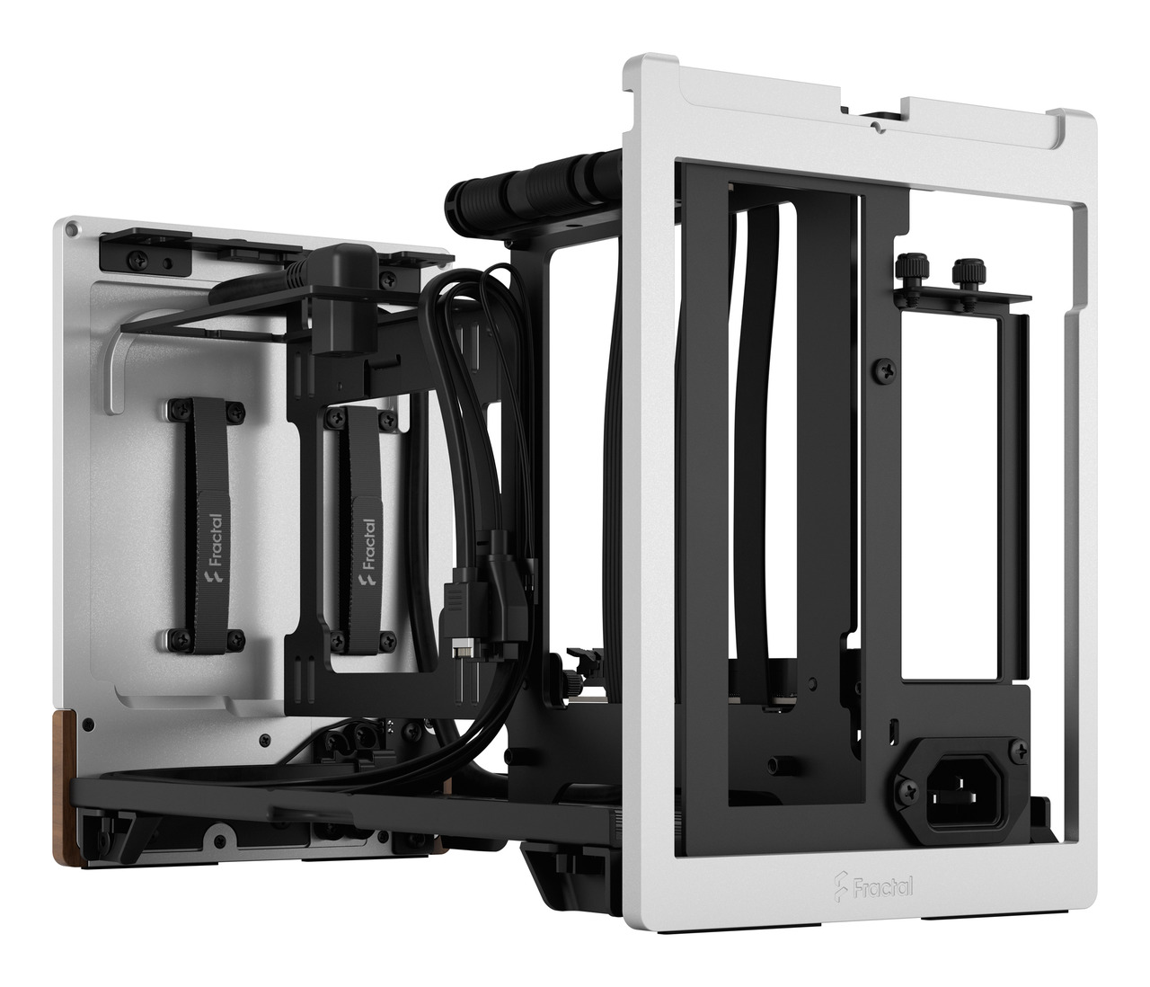 thumbnail image 2 of Fractal Design Terra Silver Mini-ITX Small Form Factor Case – Aluminum/Steel W/ PCIe 4.0 Riser 2 of 5