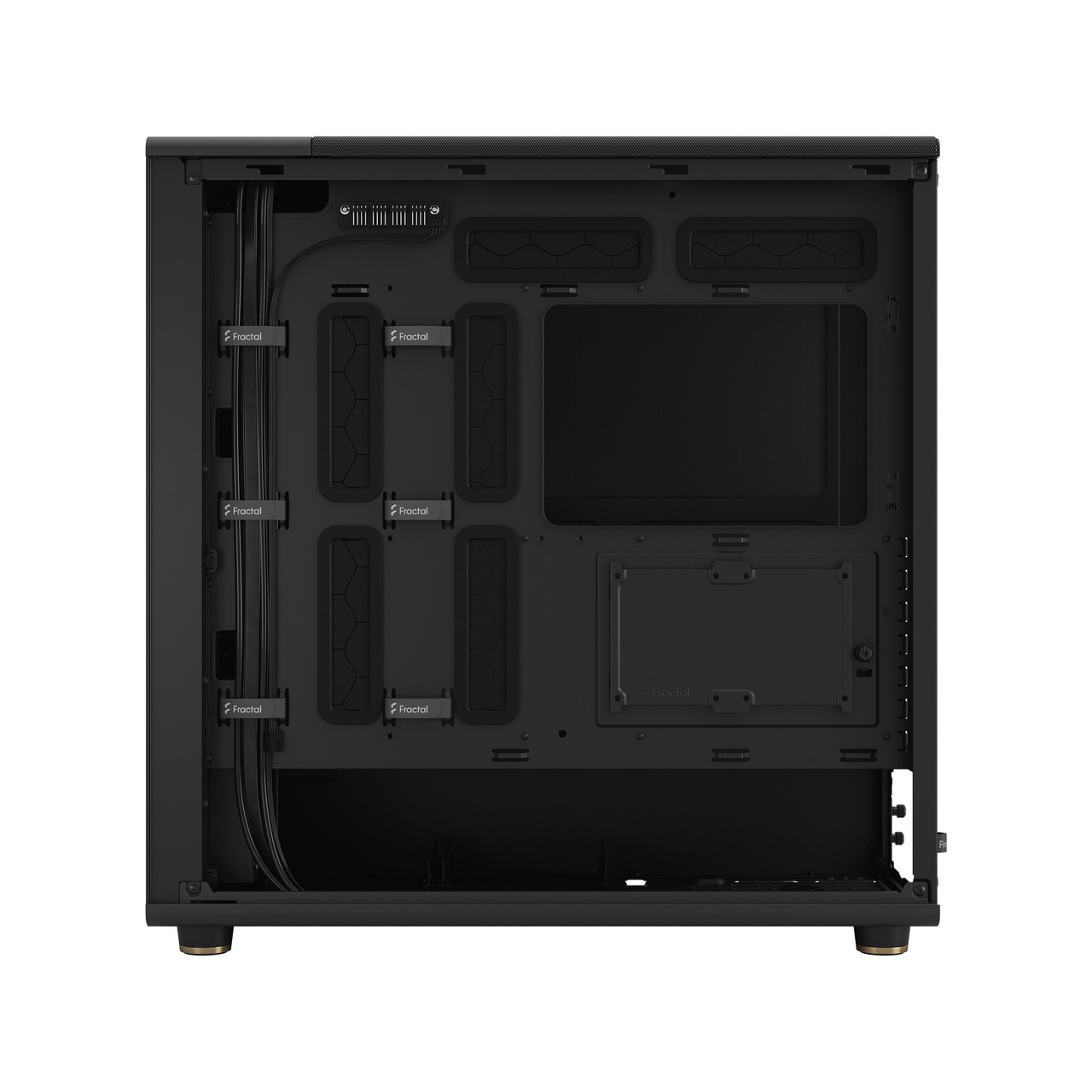 Fractal Design North PC Case - Charcoal Black Mid Tower With Walnut Front Panel