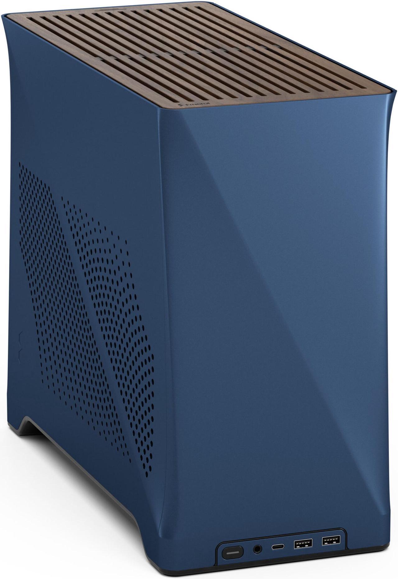 Fractal Design Era 2 Midnight Blue Anodized Aluminum/Steel Mini-ITX Compact Small Form Factor PC Case