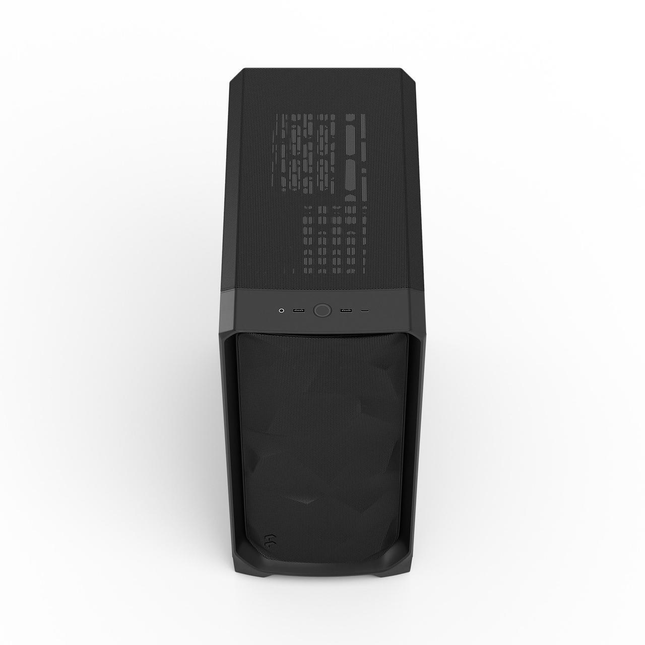 Alt view image 5 of 17 - Fractal Design Meshify 3 ATX mATX Mid Tower PC Case - Black Chassis with Solid Side Panel (FD-C-MES3A-01)