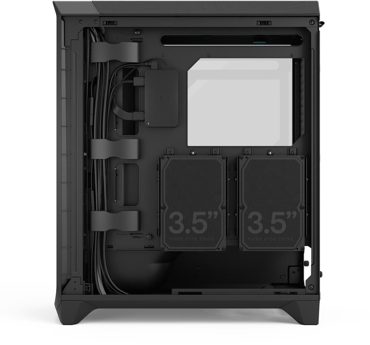 Alt view image 11 of 17 - Fractal Design Meshify 3 Ambience Pro RGB ATX mATX Mid Tower PC Case - Black Chassis with Light Tinted TG Side Panel