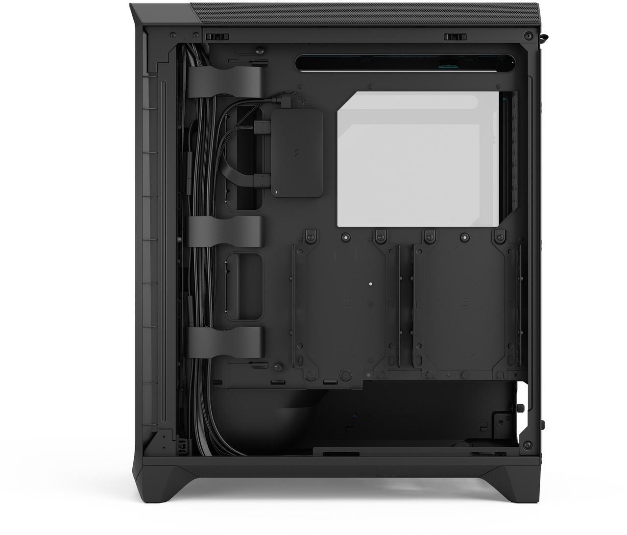 Alt view image 3 of 17 - Fractal Design Meshify 3 Ambience Pro RGB ATX mATX Mid Tower PC Case - Black Chassis with Light Tinted TG Side Panel