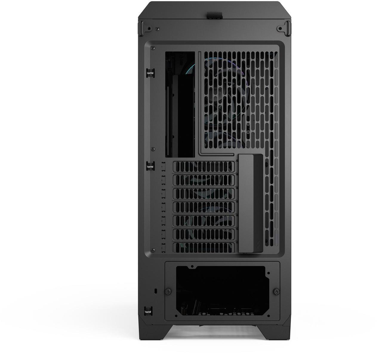 Alt view image 6 of 17 - Fractal Design Meshify 3 Ambience Pro RGB ATX mATX Mid Tower PC Case - Black Chassis with Light Tinted TG Side Panel