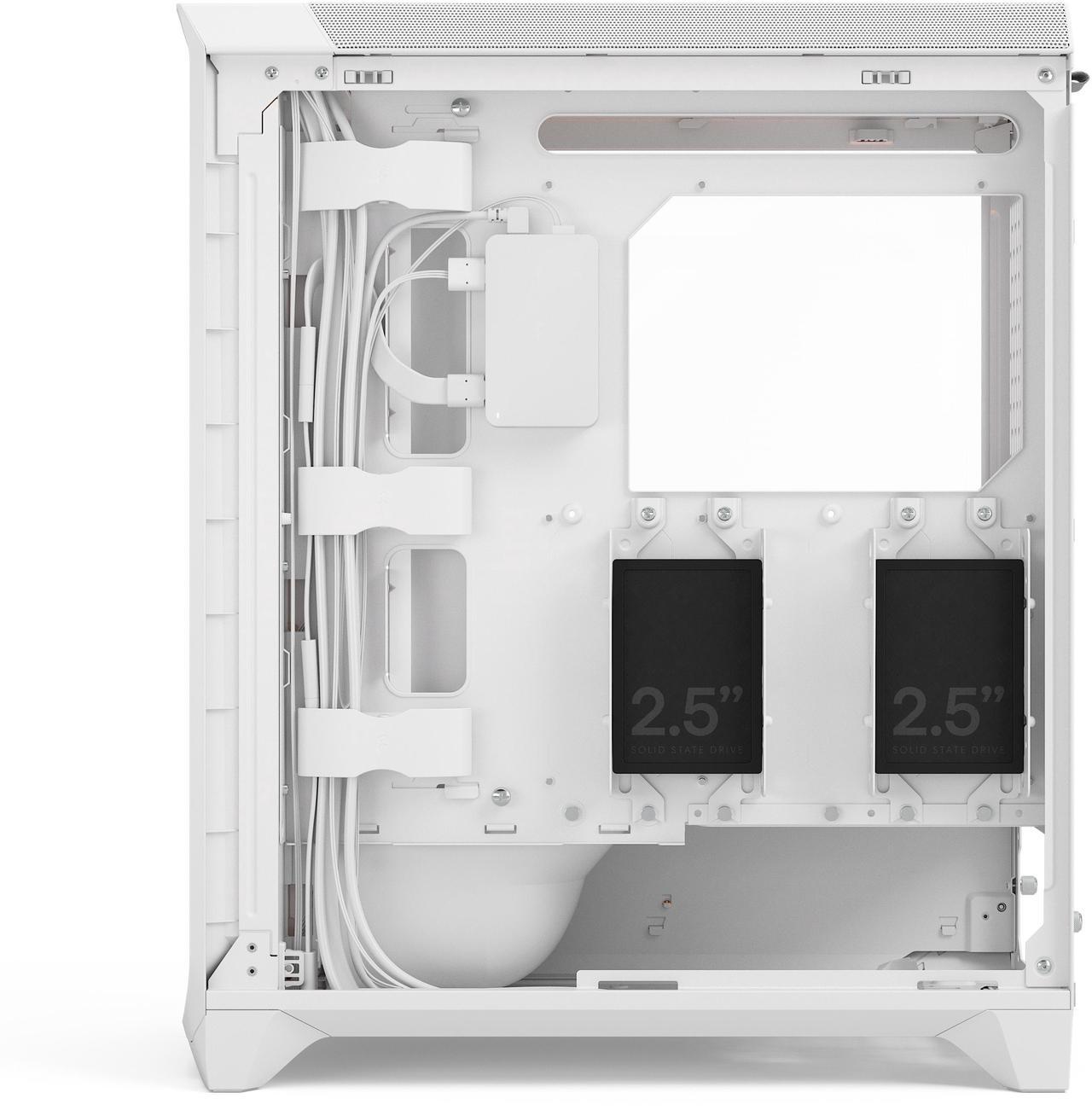 Alt view image 16 of 17 - Fractal Design Meshify 3 Ambience Pro RGB ATX mATX Mid Tower PC Case - White Chassis with Clear TG Side Panel