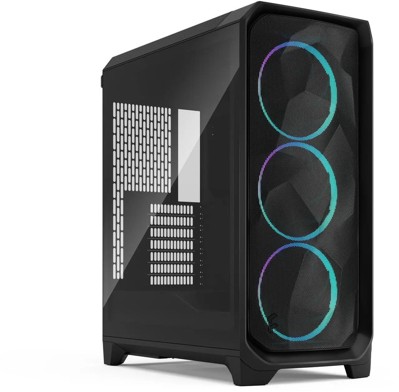 Main image of Fractal Design Meshify 3 RGB ATX mATX Mid Tower PC Case - Black Chassis with Light Tinted TG Side Panel