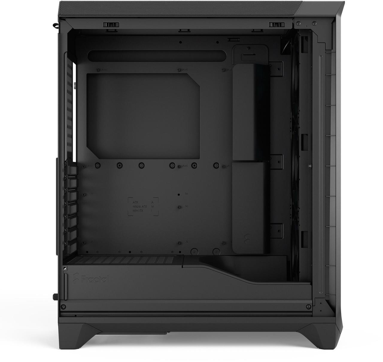 Alt view image 3 of 17 - Fractal Design Meshify 3 RGB ATX mATX Mid Tower PC Case - Black Chassis with Light Tinted TG Side Panel