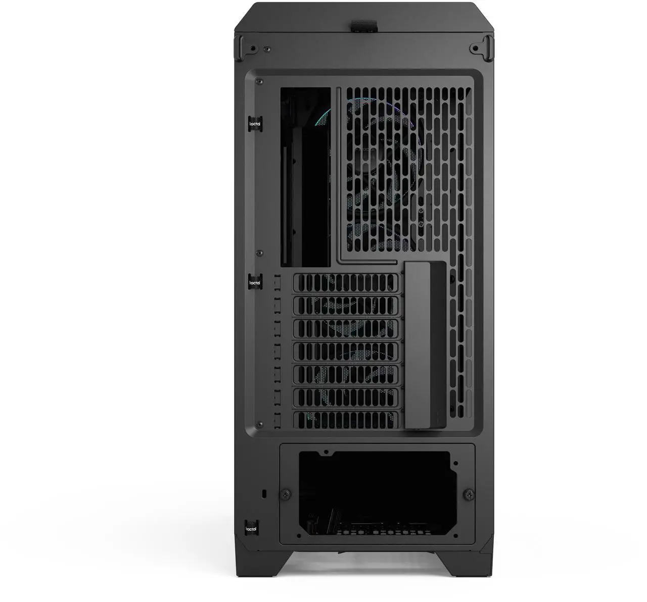 Alt view image 7 of 17 - Fractal Design Meshify 3 RGB ATX mATX Mid Tower PC Case - Black Chassis with Light Tinted TG Side Panel