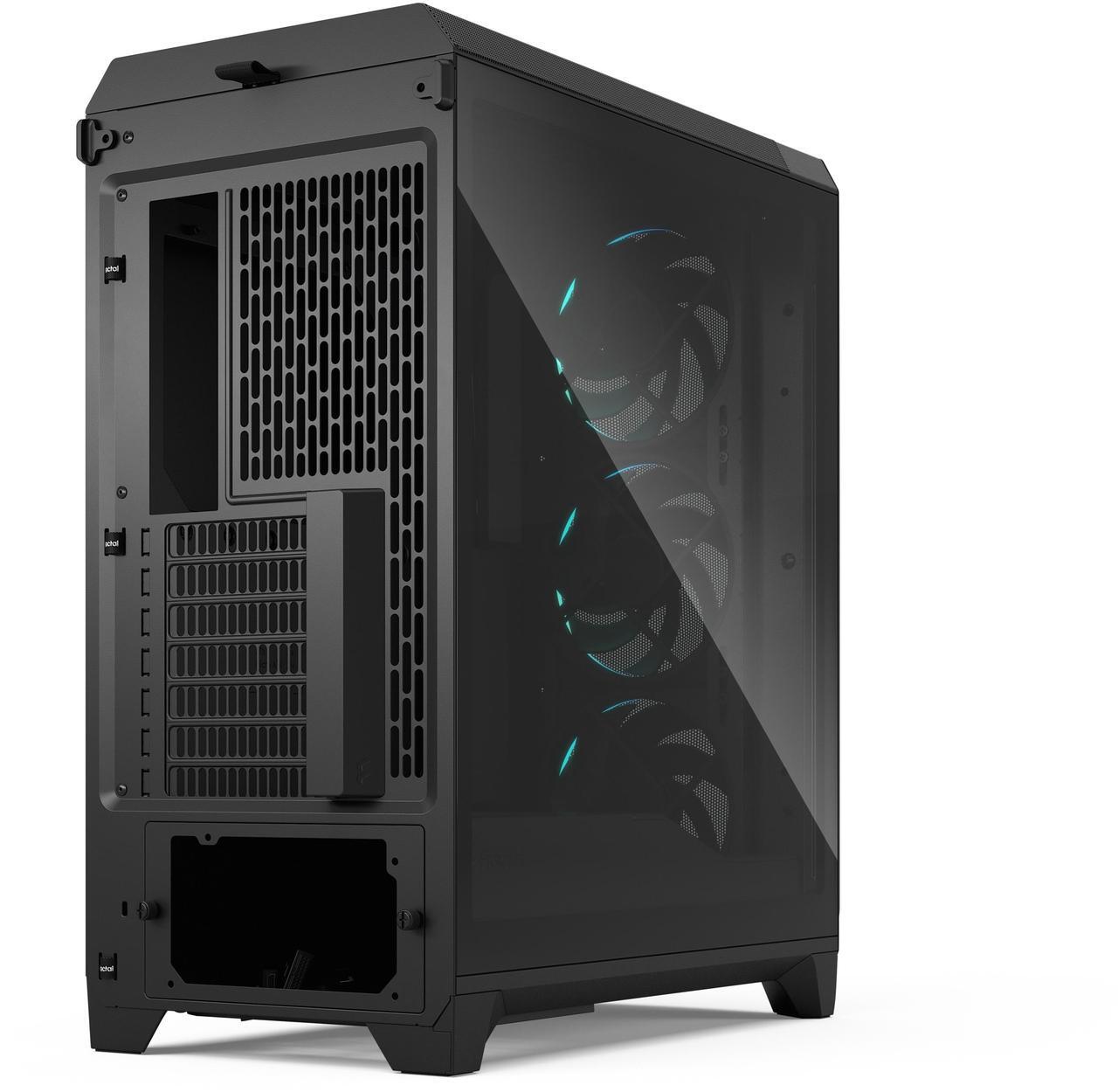 Alt view image 9 of 17 - Fractal Design Meshify 3 RGB ATX mATX Mid Tower PC Case - Black Chassis with Light Tinted TG Side Panel