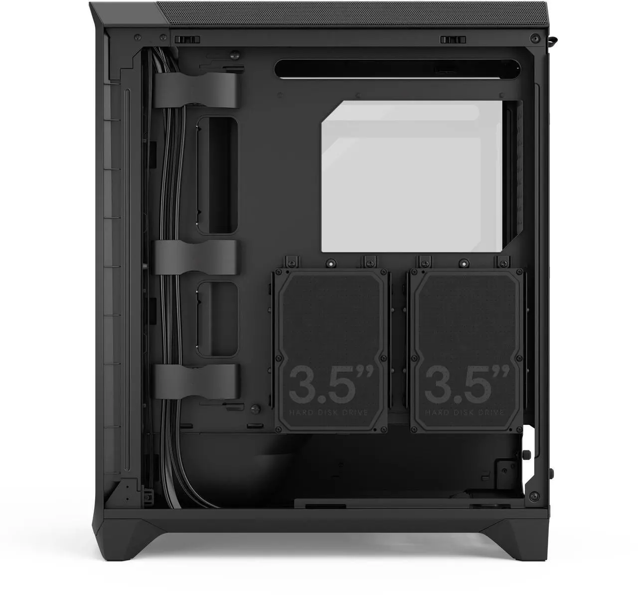 Alt view image 15 of 17 - Fractal Design Meshify 3 RGB ATX mATX Mid Tower PC Case - Black Chassis with Light Tinted TG Side Panel