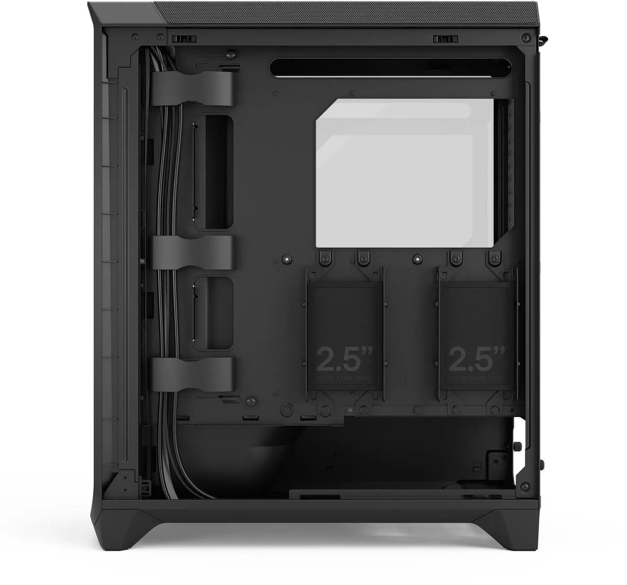 Alt view image 16 of 17 - Fractal Design Meshify 3 RGB ATX mATX Mid Tower PC Case - Black Chassis with Light Tinted TG Side Panel