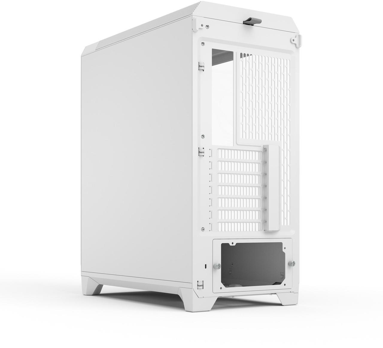 Alt view image 10 of 17 - Fractal Design Meshify 3 RGB ATX mATX Mid Tower PC Case - White Chassis with Clear TG Side Panel