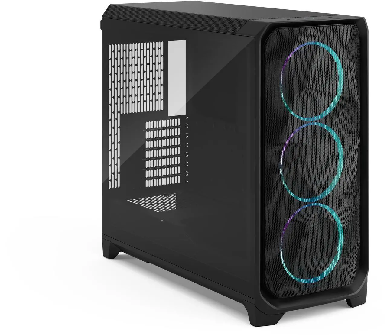 Alt view image 2 of 17 - Fractal Design Meshify 3 XL RGB E-ATX Full Tower PC Case -  Black Chassis with Light Tinted TG Side Panel