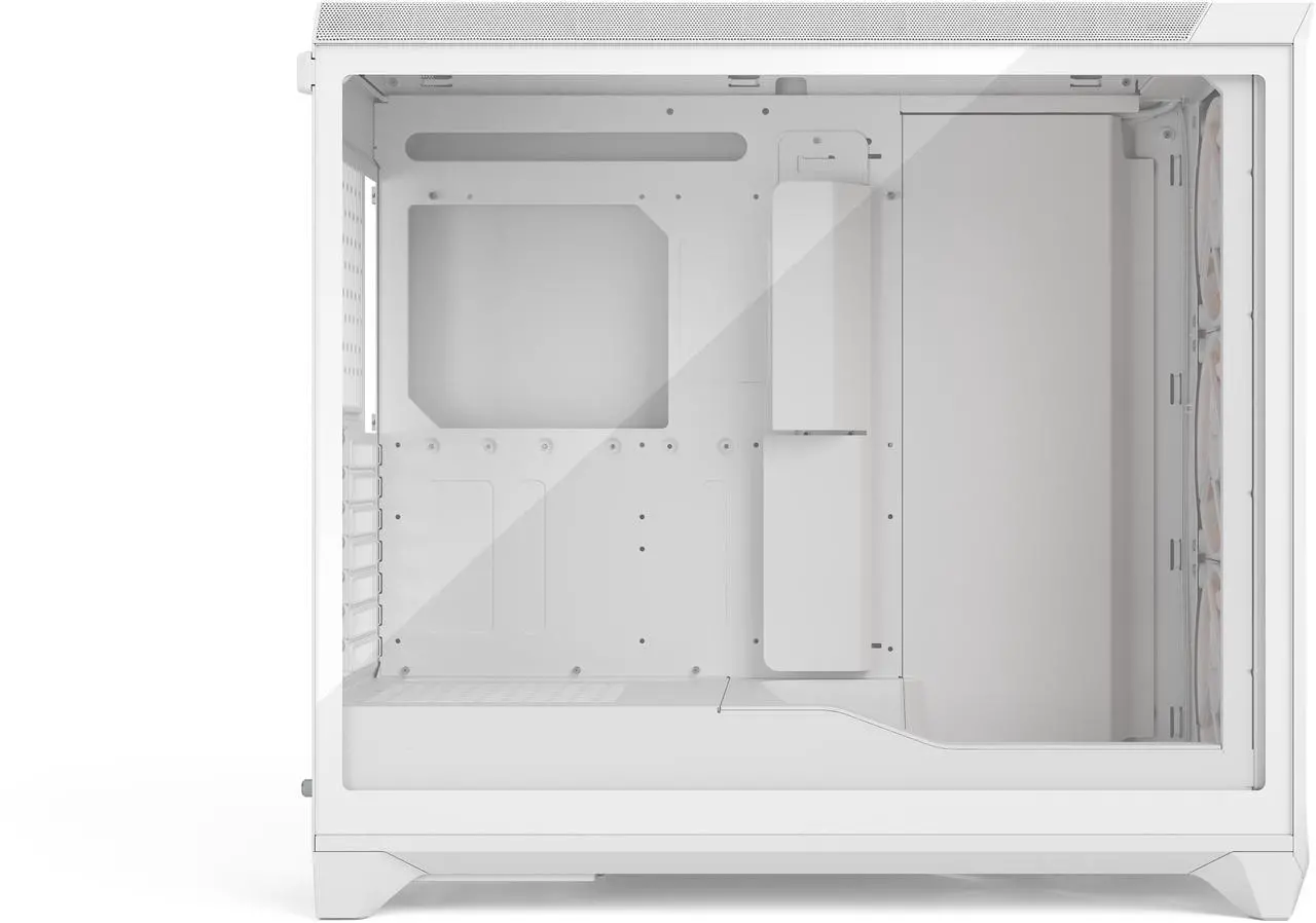 Alt view image 7 of 17 - Fractal Design Meshify 3 XL RGB E-ATX Full Tower PC Case -  White Chassis with Clear TG Side Panel