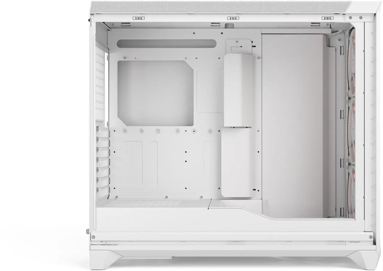Alt view image 8 of 17 - Fractal Design Meshify 3 XL RGB E-ATX Full Tower PC Case -  White Chassis with Clear TG Side Panel