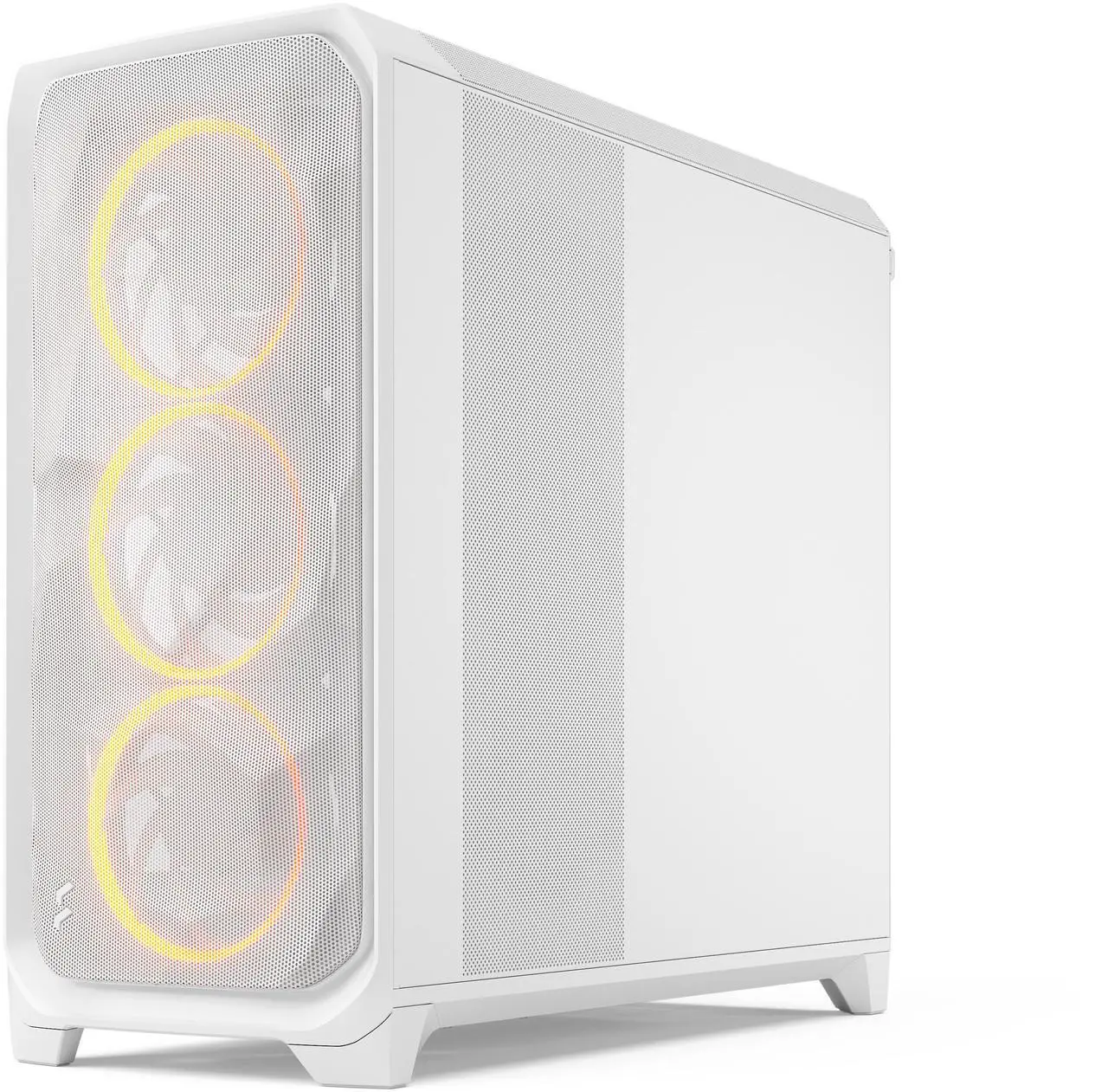 Alt view image 4 of 17 - Fractal Design Meshify 3 XL RGB E-ATX Full Tower PC Case -  White Chassis with Clear TG Side Panel