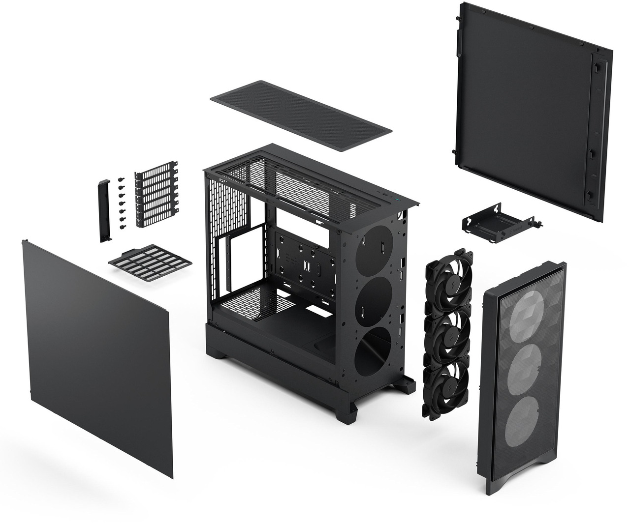 Open Box: Fractal Design Pop 2 Air Black Solid - Performance Airflow PC Gaming Case - Mesh Front Panel - Three 120 mm Fans Included - Spacious Interior - ATX/mATX/ITX Motherboard Support - Newegg.ca - Open Box condition - Image 28
