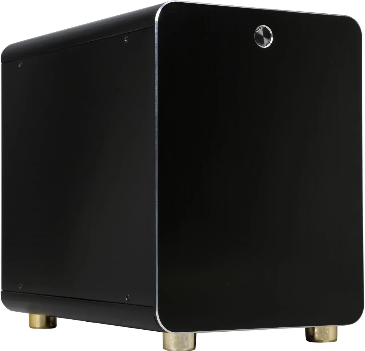 Main image of DIYPC HTPC-Cube-BK Black USB3.0 Aluminum/Steel Mini-ITX Tower Computer case, can support 120mm Radiator, Standard Size ATX PSU