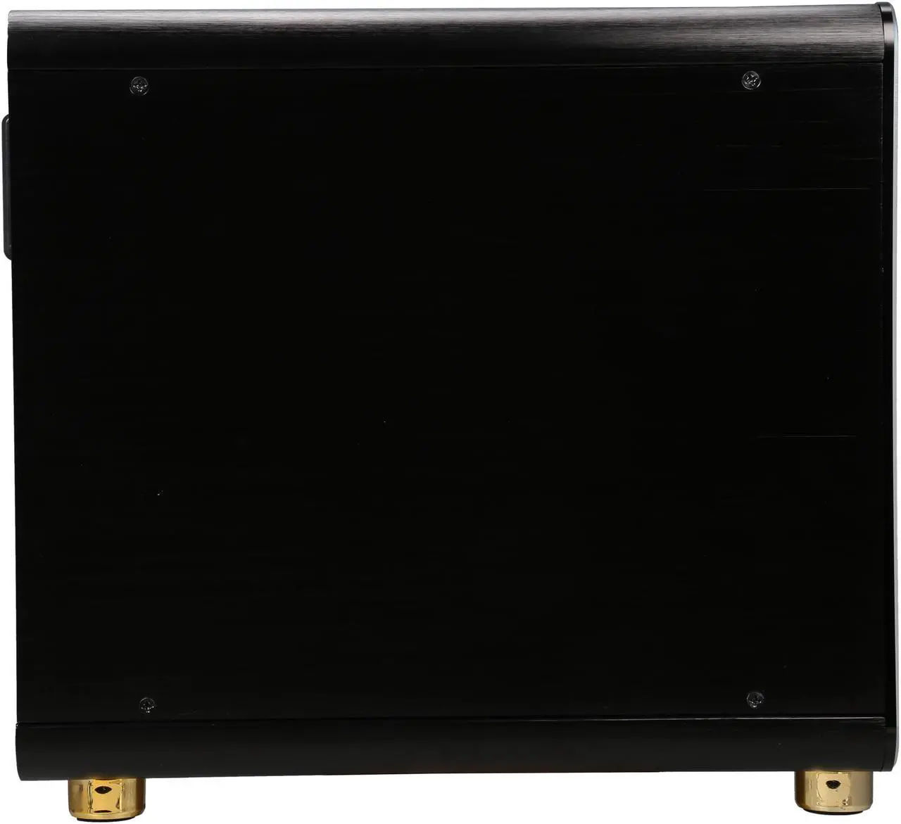 Alt view image 4 of 9 - DIYPC HTPC-Cube-BK Black USB3.0 Aluminum/Steel Mini-ITX Tower Computer case, can support 120mm Radiator, Standard Size ATX PSU