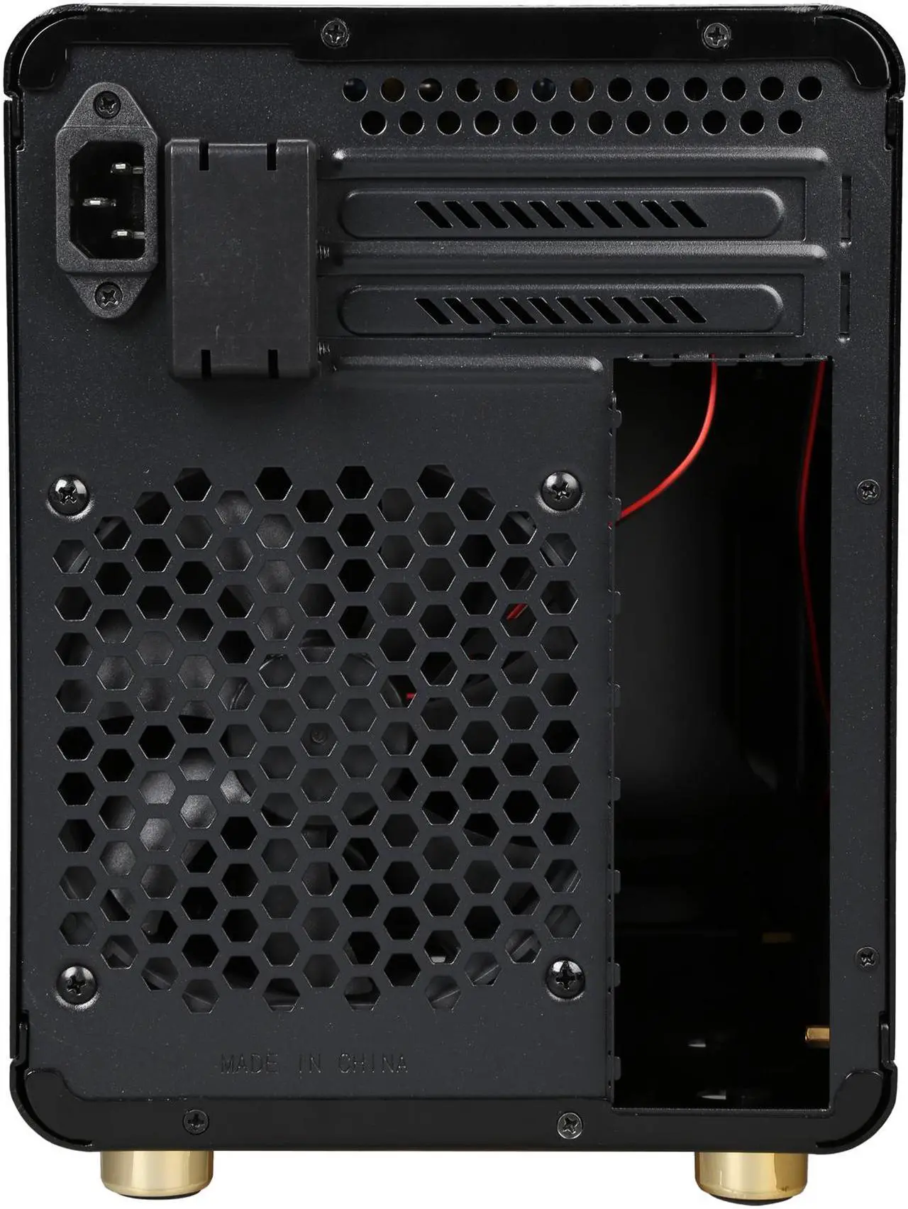 Alt view image 8 of 9 - DIYPC HTPC-Cube-BK Black USB3.0 Aluminum/Steel Mini-ITX Tower Computer case, can support 120mm Radiator, Standard Size ATX PSU