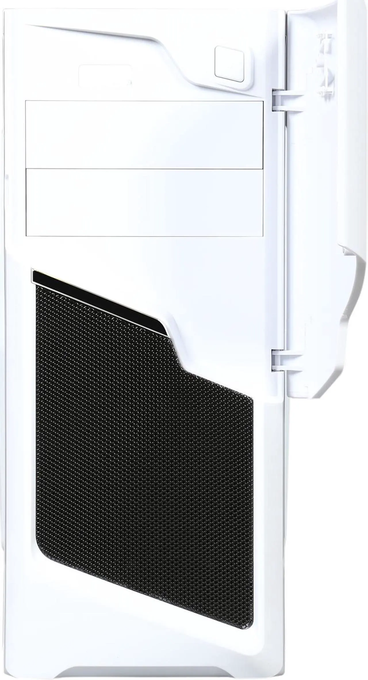 Alt view image 3 of 10 - DIYPC P48-W White SECC ATX / Micro ATX Mid Tower Computer Case w/ 2 x 120mm Blue Fans