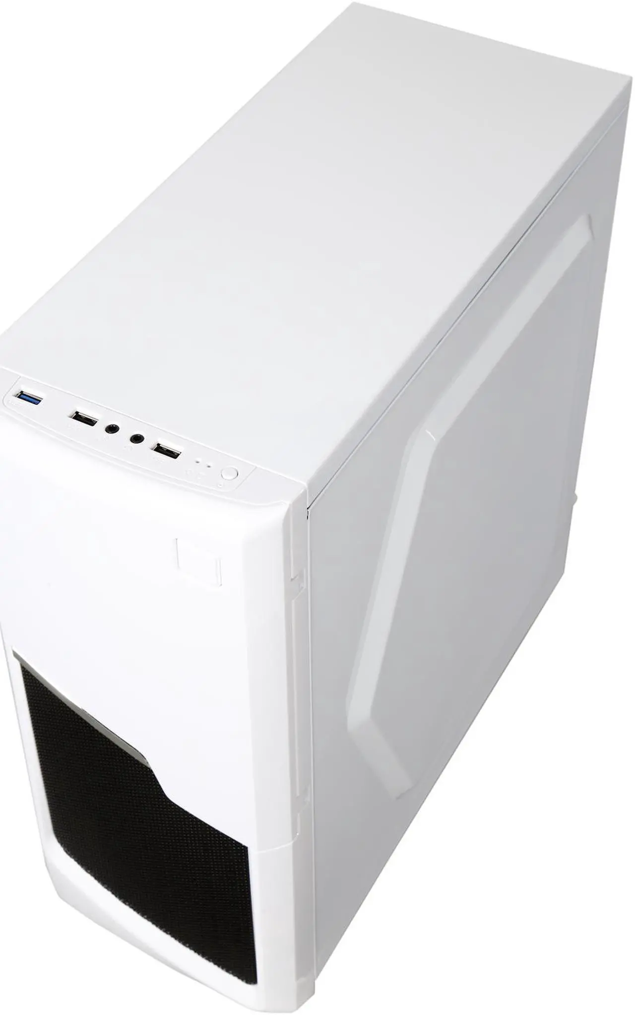 Alt view image 10 of 10 - DIYPC P48-W White SECC ATX / Micro ATX Mid Tower Computer Case w/ 2 x 120mm Blue Fans