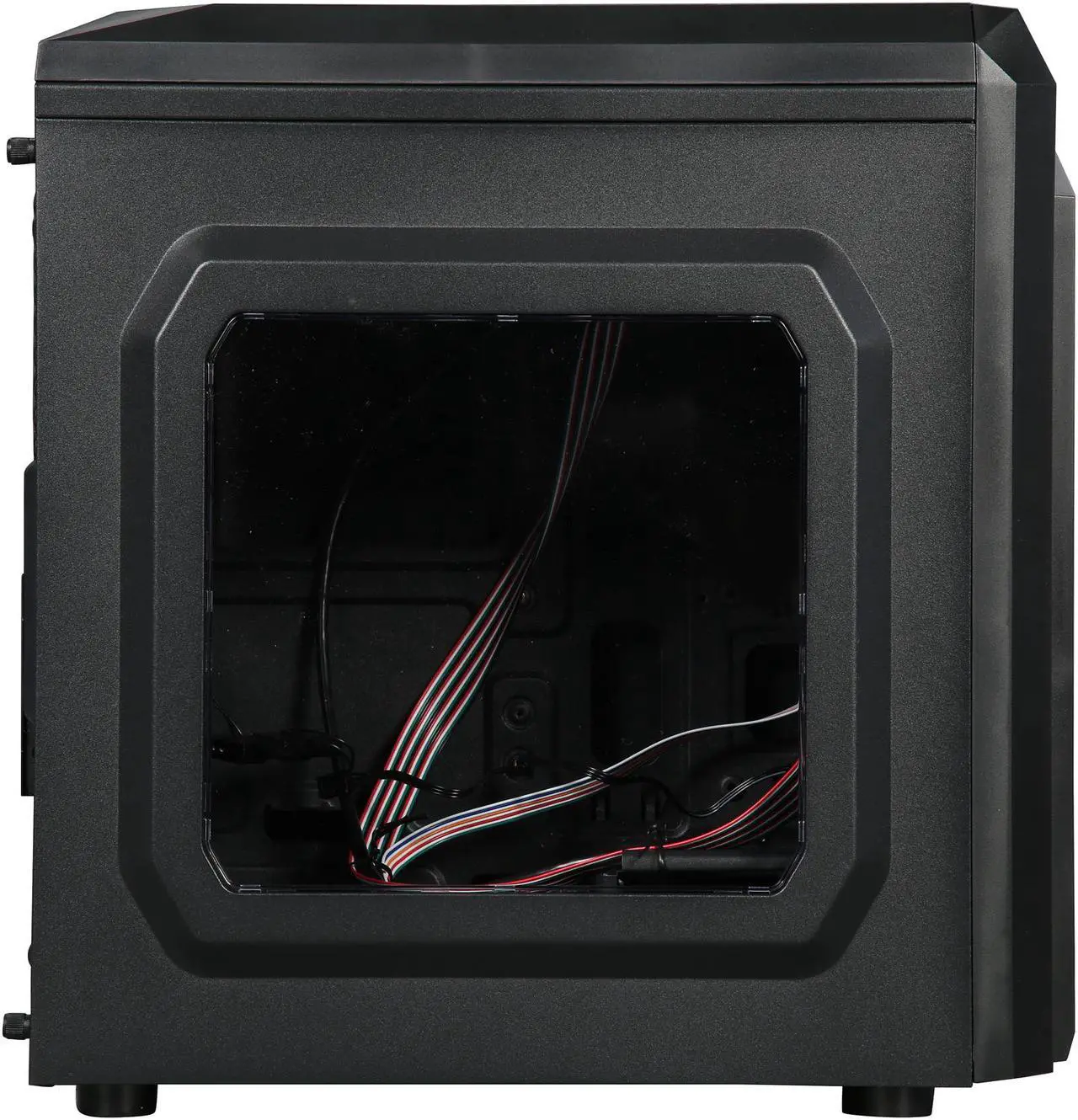 Alt view image 6 of 15 - DIYPC DIY-F2-P Black / Purple SPCC Micro ATX Mini Tower Computer Case