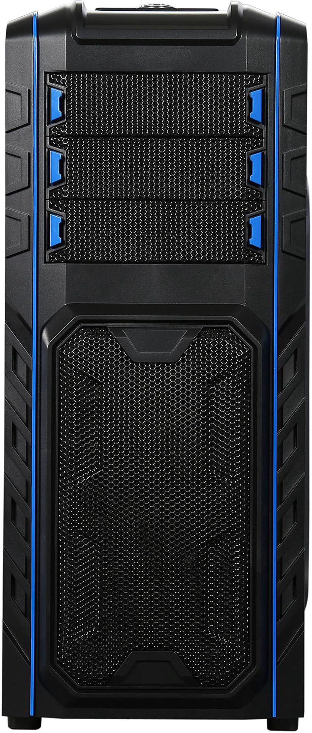 Alt view image 4 of 16 - DIYPC Skyline-06-WB Black SECC ATX Full Tower Computer Case
