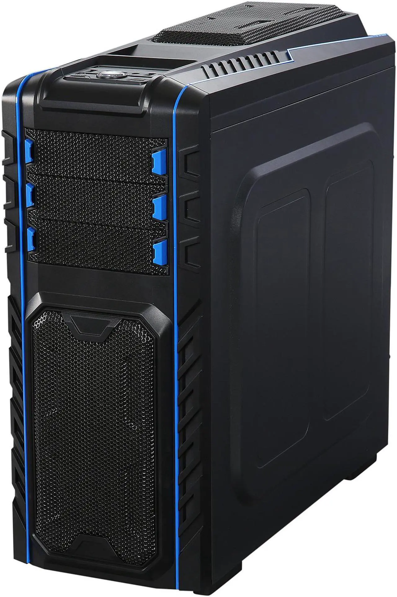 Alt view image 5 of 16 - DIYPC Skyline-06-WB Black SECC ATX Full Tower Computer Case