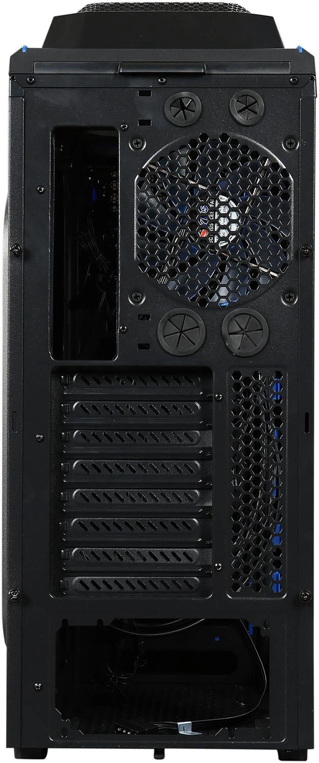 Alt view image 14 of 16 - DIYPC Skyline-06-WB Black SECC ATX Full Tower Computer Case
