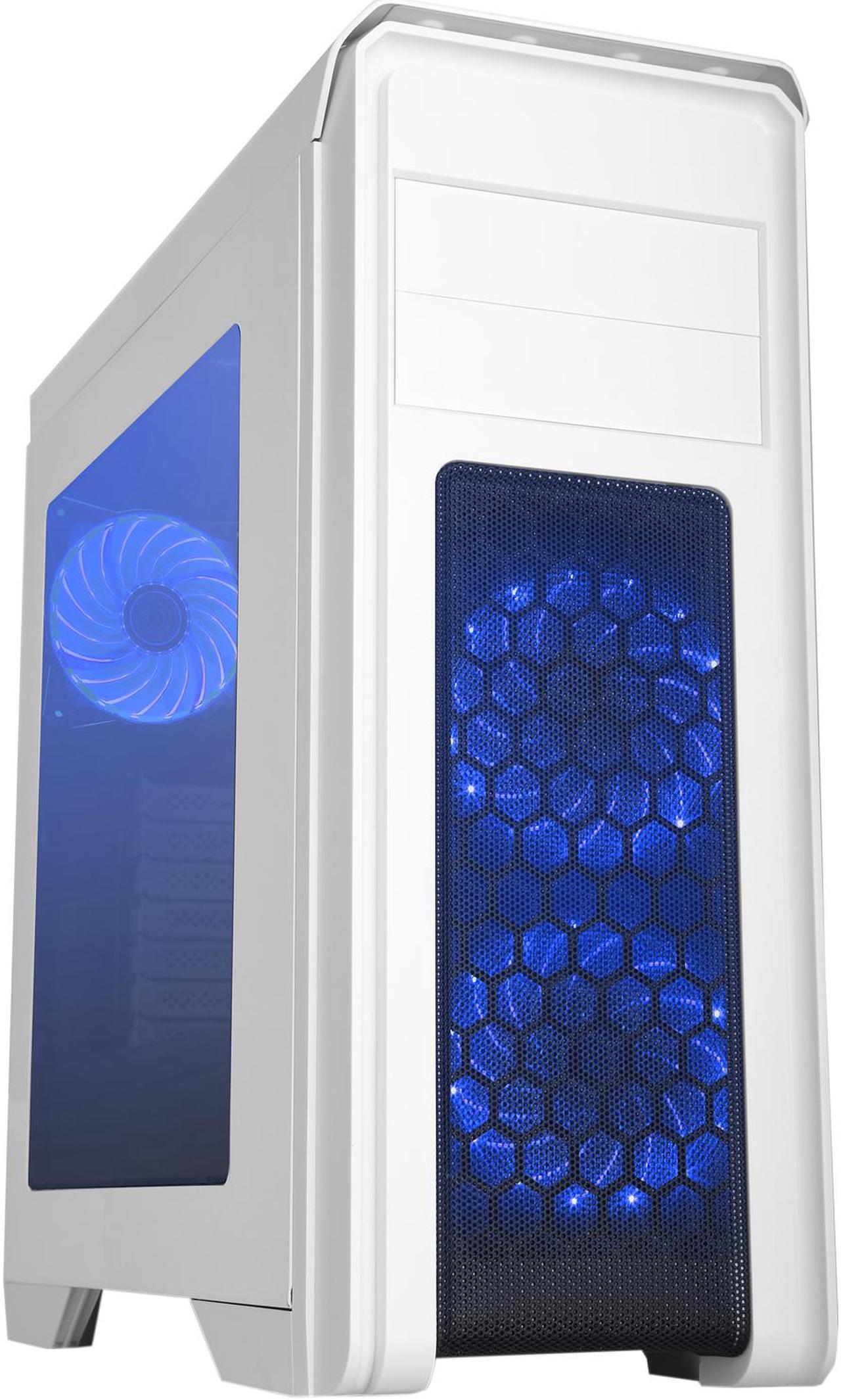Alt view image 5 of 17 - DIYPC D480-W-RGB White Dual USB 3.0 ATX Mid Tower Gaming Computer Case with Build-in 3 x RGB LED Fans (Pre-Installed) and RGB Remote Control