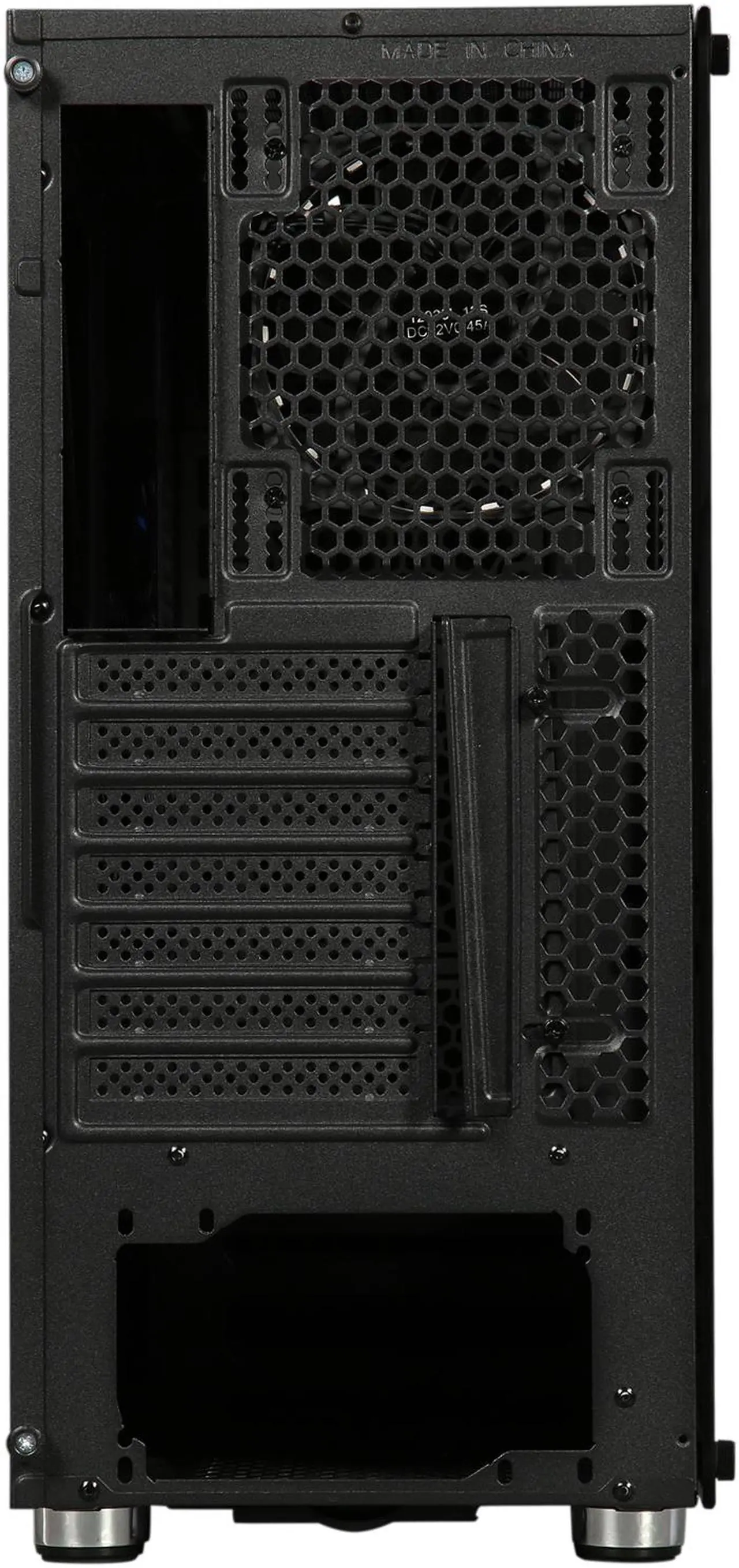 Alt view image 17 of 17 - DIYPC DIY-Line-RGB Black Dual USB3.0 ATX Mid Tower Gaming Computer Case w/Tempered Glass Panel and Integrated RGB Strip/Pre-Installed RGB LED Fan
