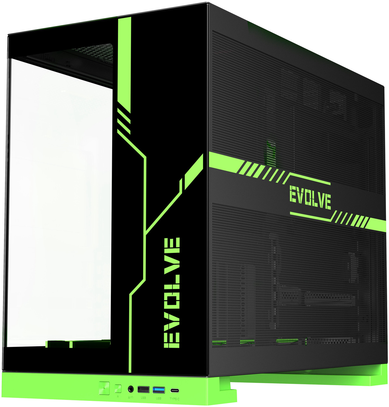 Open Box: DIYPC IDX8-BK-ARGB Black USB3.0/ Type C Tempered Glass ATX Gaming Computer Case w/ Dual Tempered Glass Panel and 4 x ARGB PWM Fans (Pre-Installed) - Newegg.com - Open Box condition - Image 29