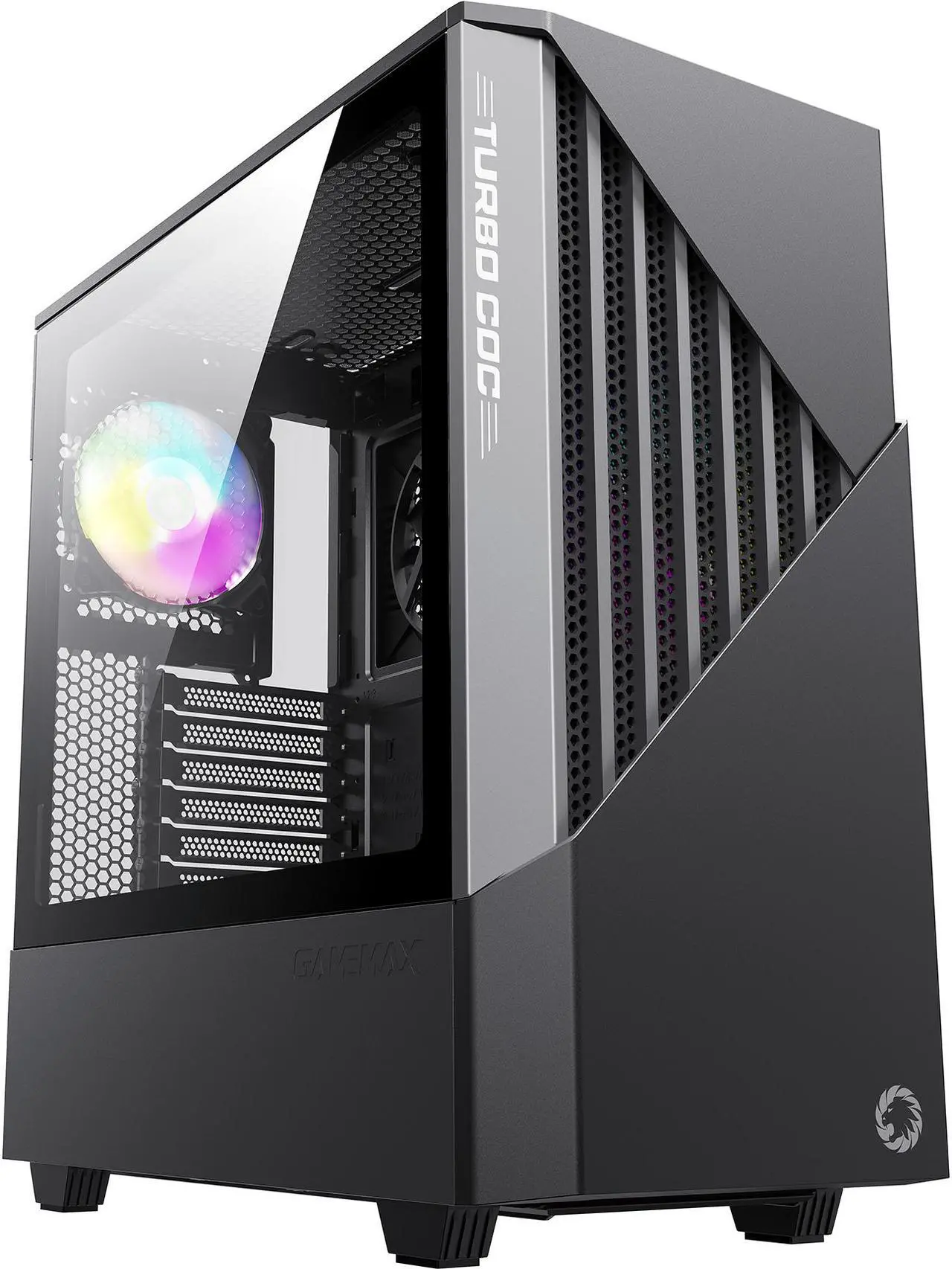 Main image of GAMEMAX Contac COC BG Black / Grey Steel / Tempered Glass ATX Mid Tower Computer Case