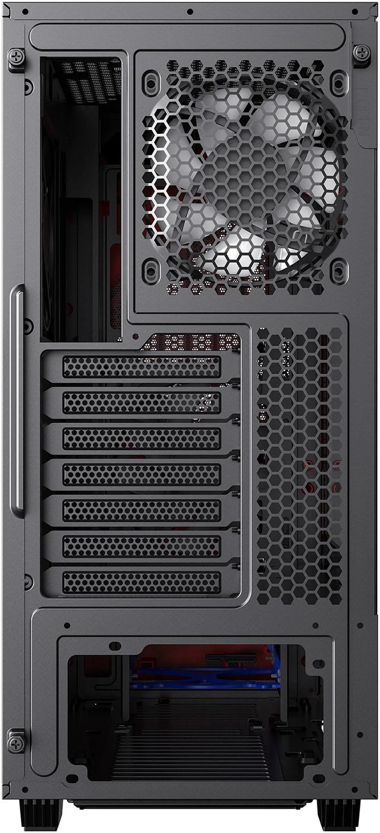 Alt view image 15 of 17 - GAMEMAX Contac COC BG Black / Grey Steel / Tempered Glass ATX Mid Tower Computer Case