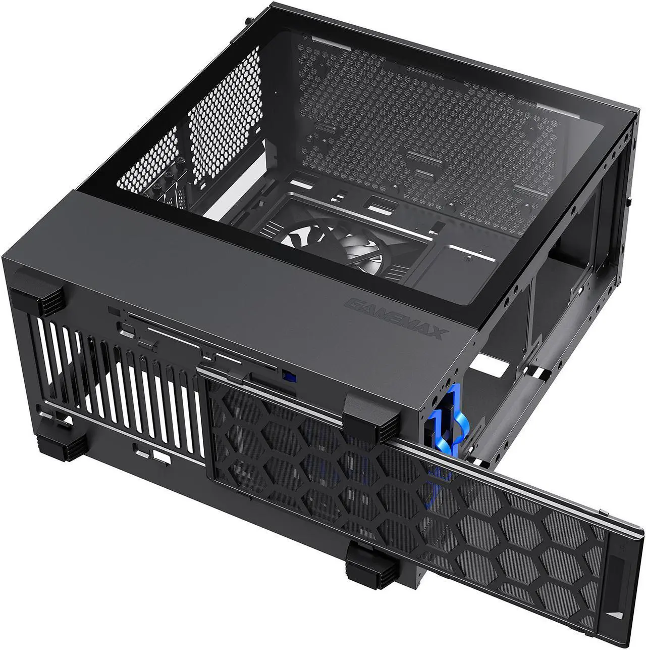 Alt view image 14 of 17 - GAMEMAX Contac COC BG Black / Grey Steel / Tempered Glass ATX Mid Tower Computer Case