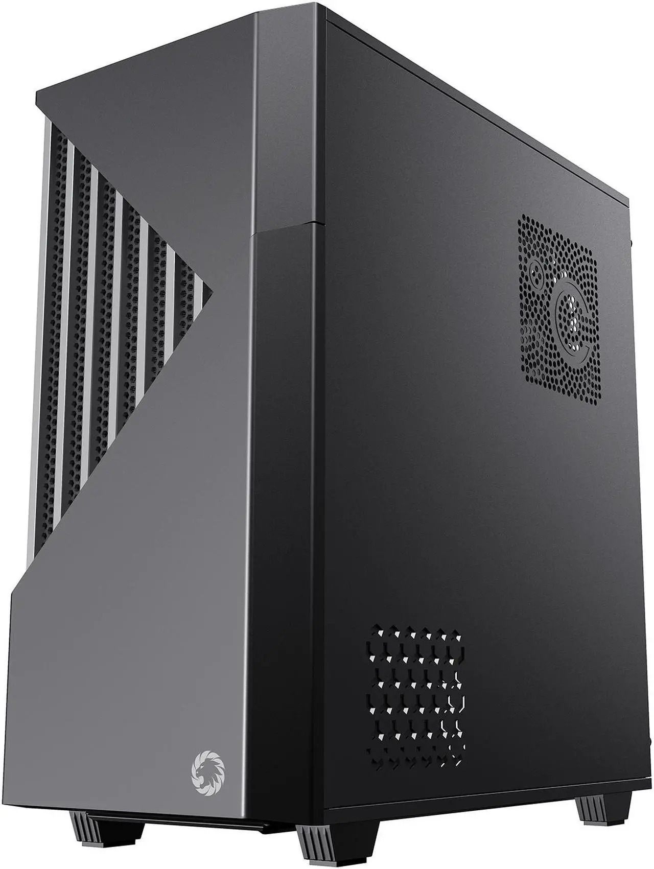 Alt view image 4 of 17 - GAMEMAX Contac COC BG Black / Grey Steel / Tempered Glass ATX Mid Tower Computer Case