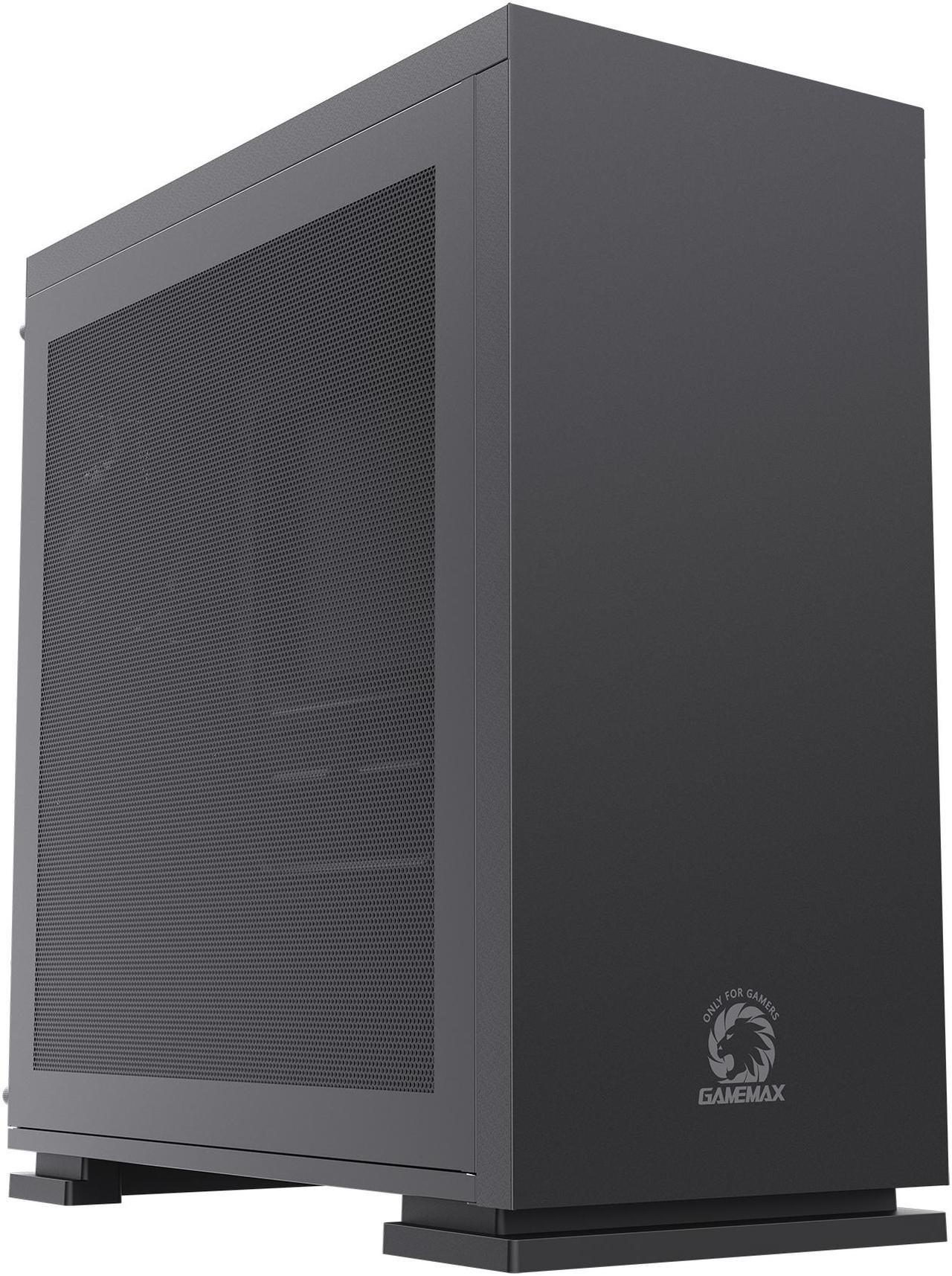 Gamemax M60 Black Steel Micro ATX Tower USB3.0 Computer Case w/ Dual Mesh Side Panels