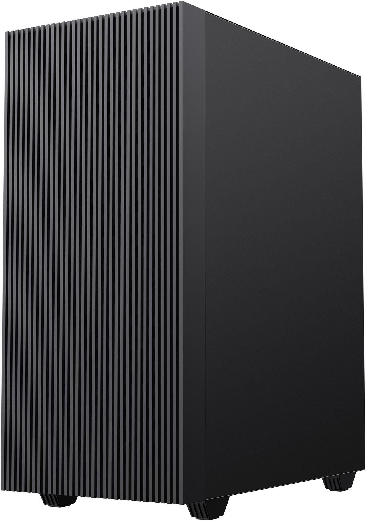 Alt view image 6 of 14 - Gamemax Edge Black USB3.0 Tempered Glass Micro ATX Gaming Computer Case w/Tempered Glass Panel and 1 x ARGB LED Fan x Rear (Pre-Installed