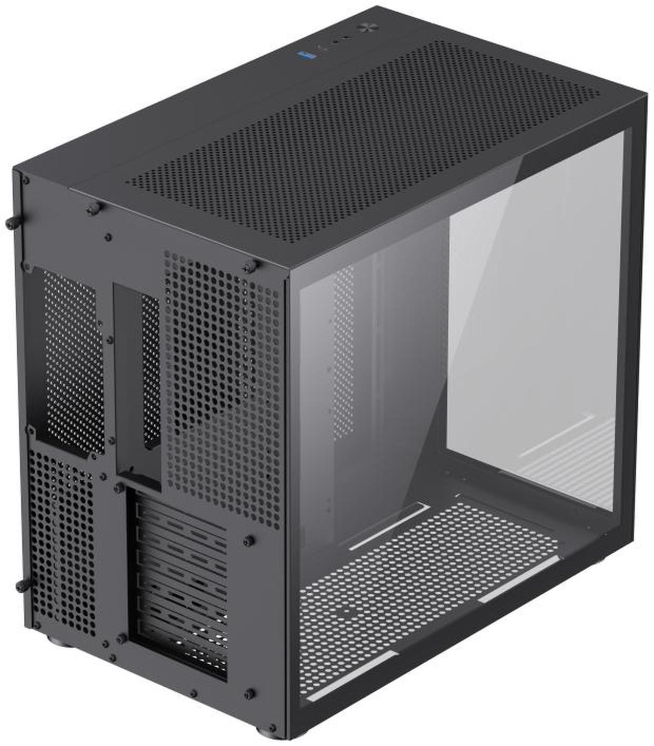 Alt view image 14 of 14 - Gamemax Infinity BK Black USB3.0 /Type C Tempered Glass ATX Mid Tower Gaming Computer Case w/ Dual Tempered Glass Panels (Fans Not Included)