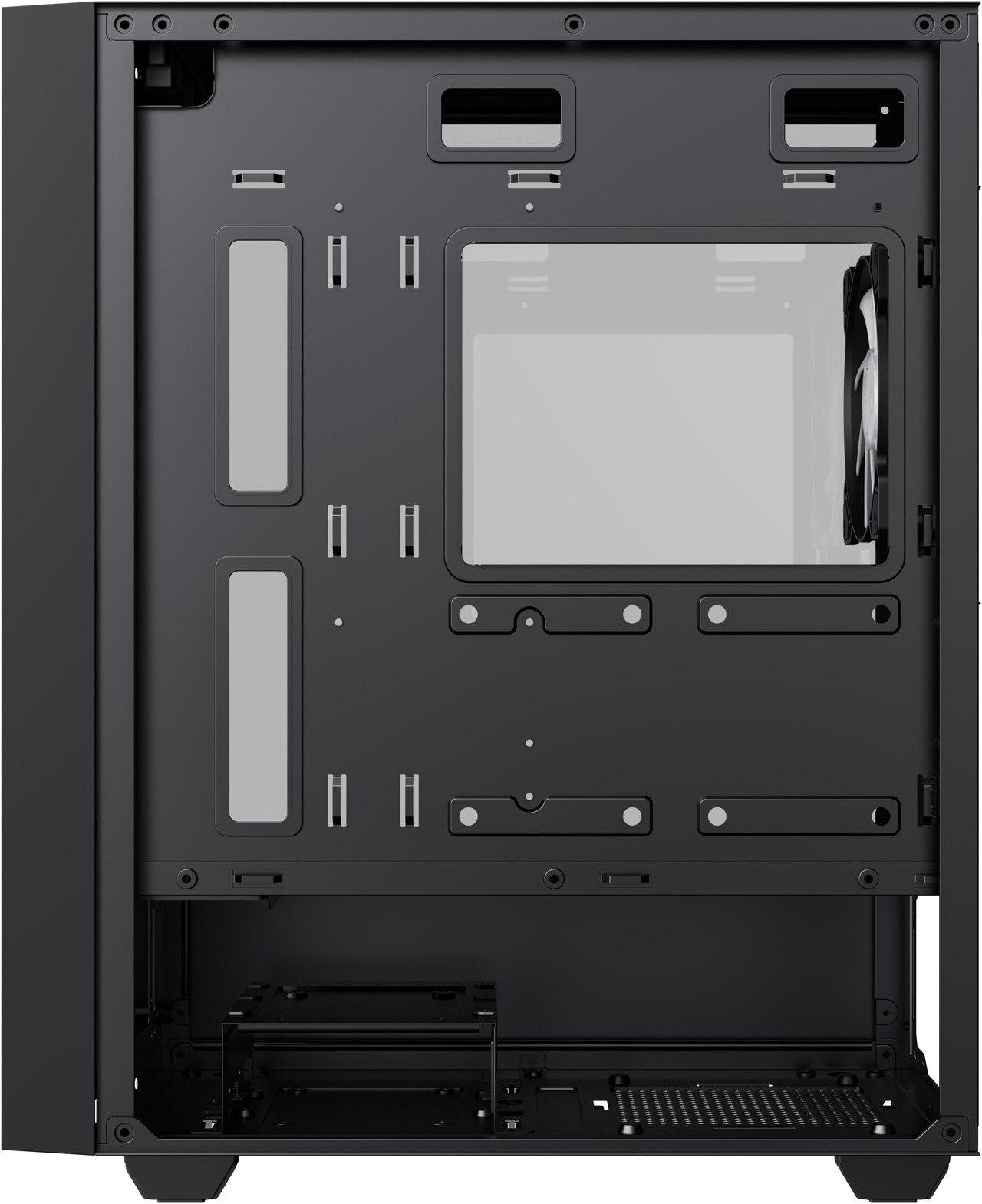 Open Box: GAMEMAX Storm WH Black Micro-ATX Gaming Case-Pre-installed 1x ...