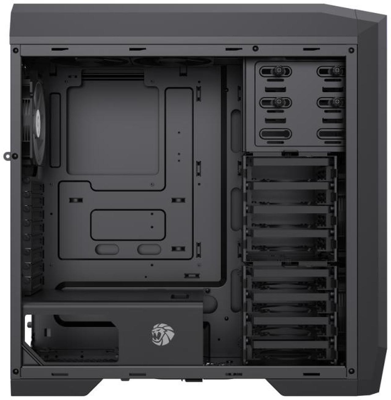 Alt view image 4 of 4 - GAMEMAX Dragon knight 2 Black USB3.0/Type C ATX Gaming Full Tower Computer Case w/5 x ARGB Fans (Pre-Installed). Support 4090 GPU and 360mm AIO