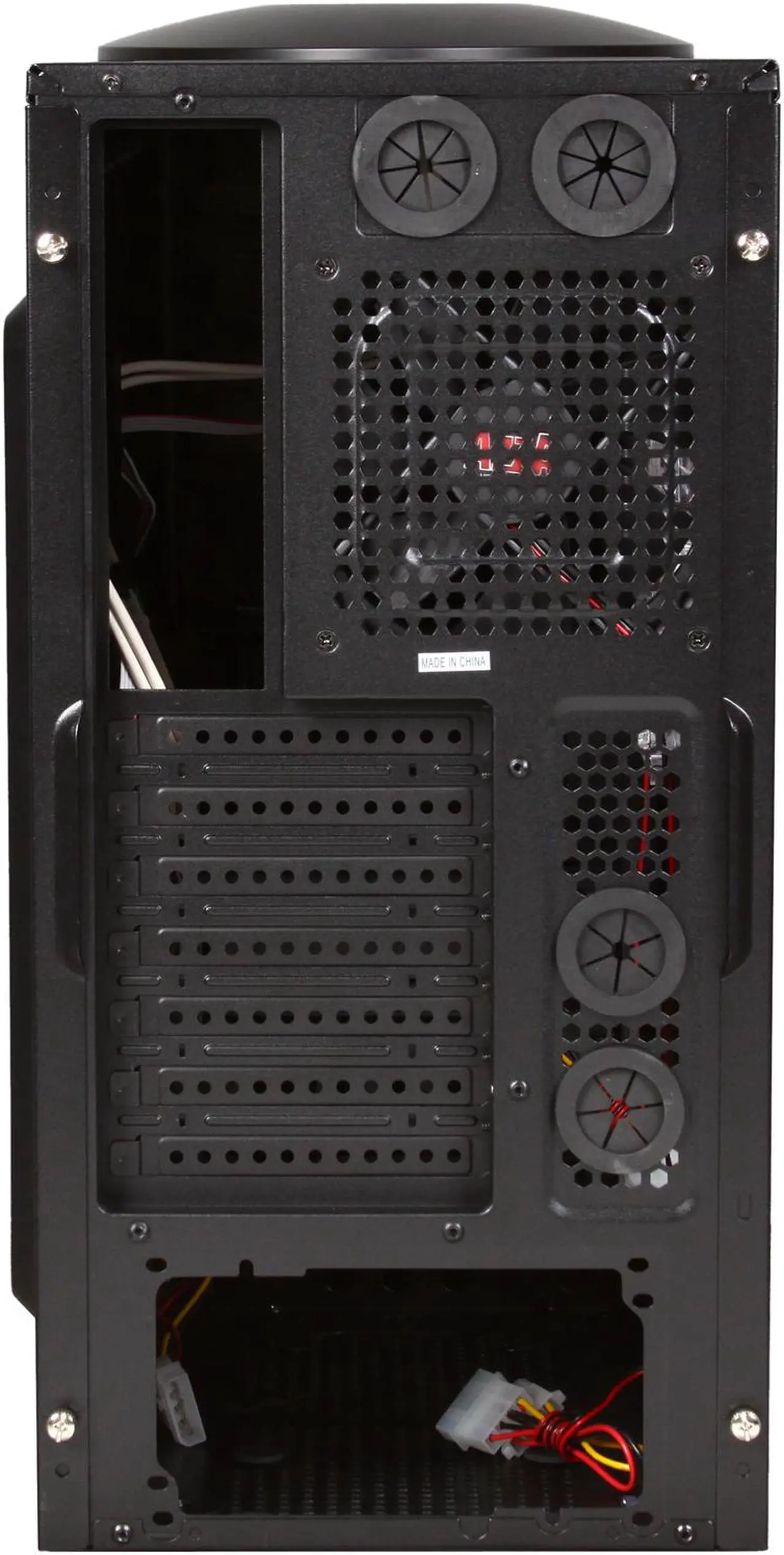 Alt view image 9 of 10 - AZZA Spartan CSAZ-102E Black SECC Steel ATX Mid Tower Computer Case