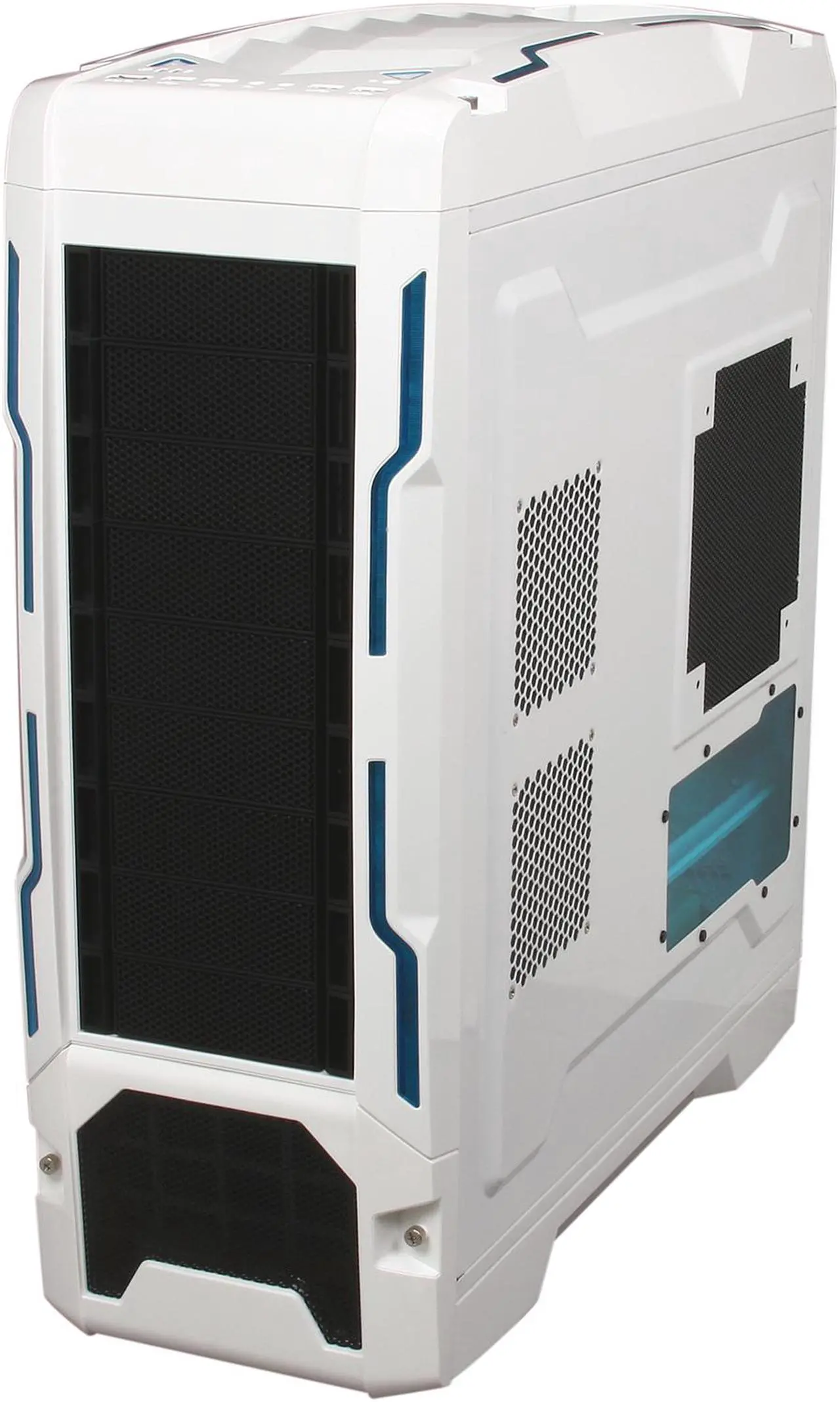Alt view image 4 of 11 - AZZA Genesis 9000 CSAZ-9000W White 0.8mm SECC ATX Full Tower Computer Case