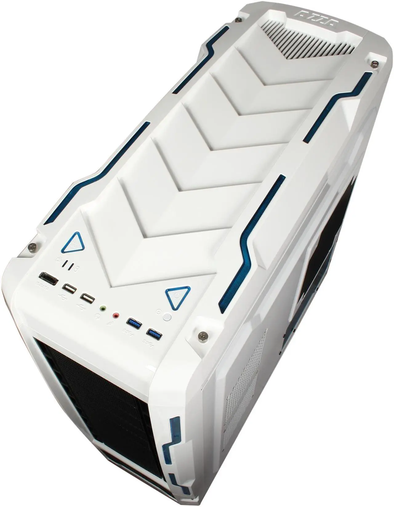 Alt view image 9 of 11 - AZZA Genesis 9000 CSAZ-9000W White 0.8mm SECC ATX Full Tower Computer Case
