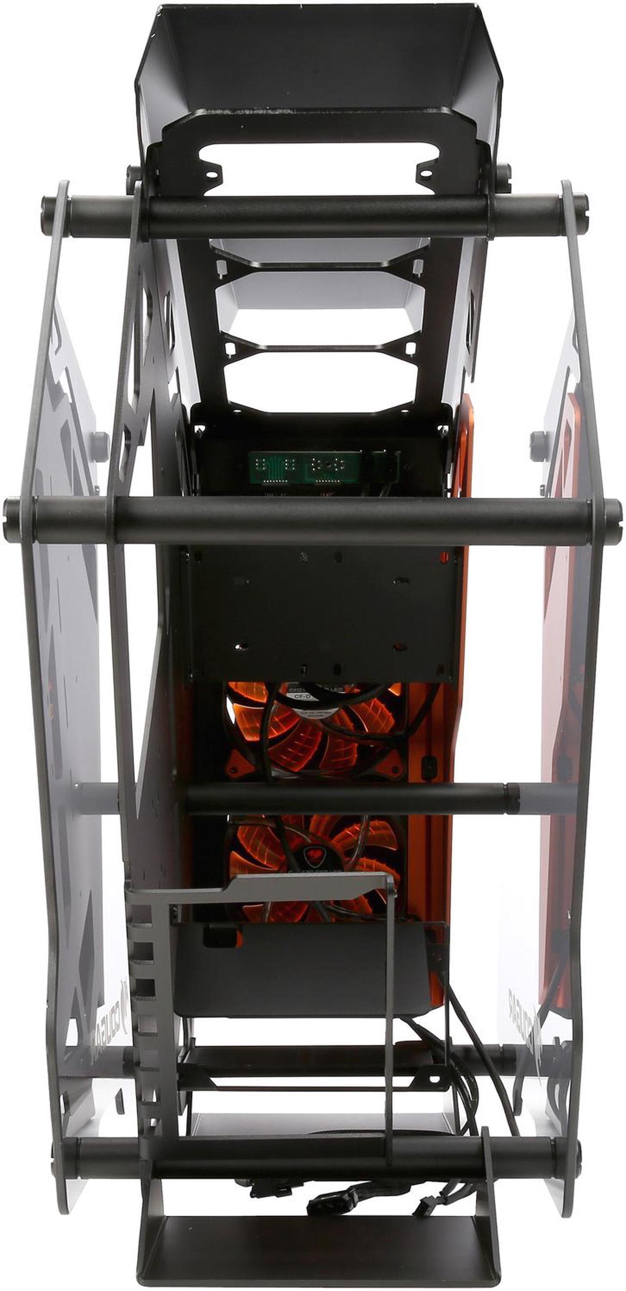 Alt view image 7 of 8 - COUGAR Conquer Aluminum Alloy ATX Mid Tower Aluminum Frame Tempered Glass Gaming Case with LED Fan