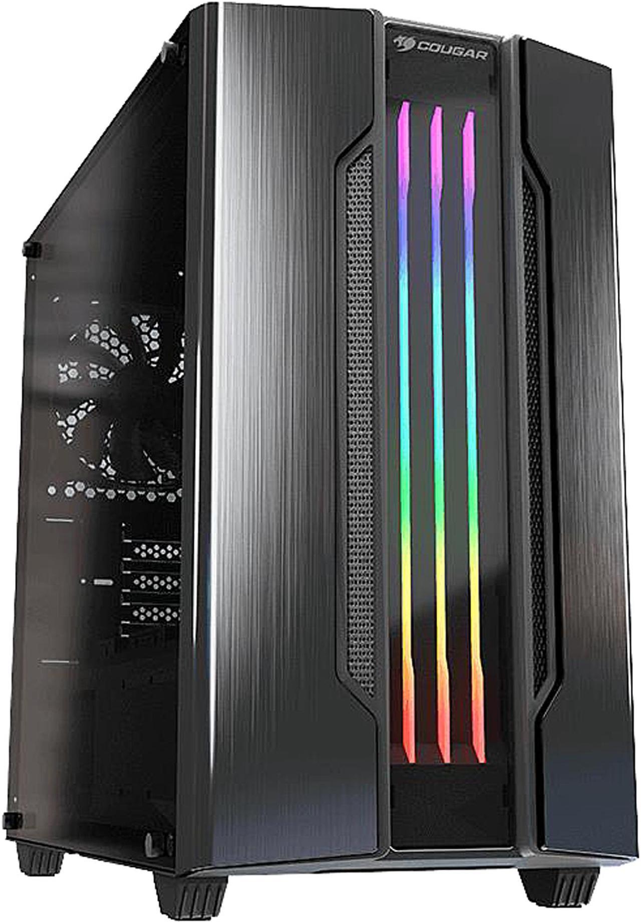 COUGAR Gemini M-Iron Gray Iron Gray Mini Tower Computer Case w/ Integrated Trelux RGB Lighting