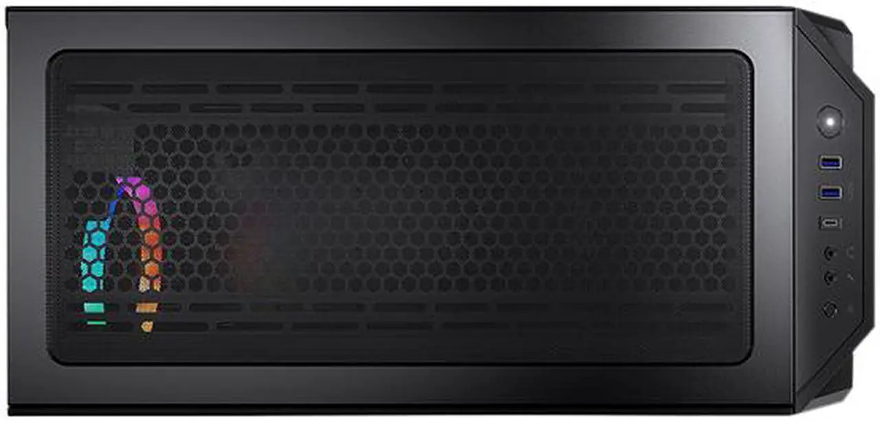 Alt view image 10 of 10 - COUGAR MX660 Iron RGB-Dark Dark Black Steel / Plastic / Tempered Glass ATX Mid Tower Computer Case with Iron Front Panel and Clear Tempered Glass Left Panel