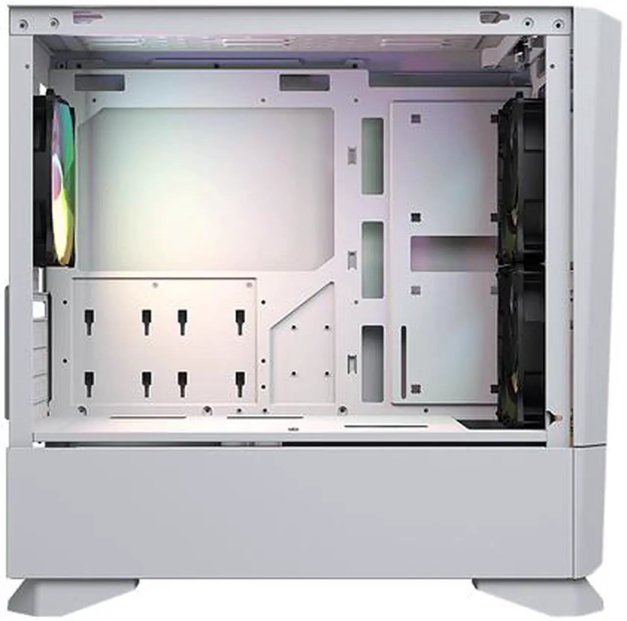 Alt view image 9 of 10 - COUGAR MG140 Air RGB White Micro ATX Tower Computer Case